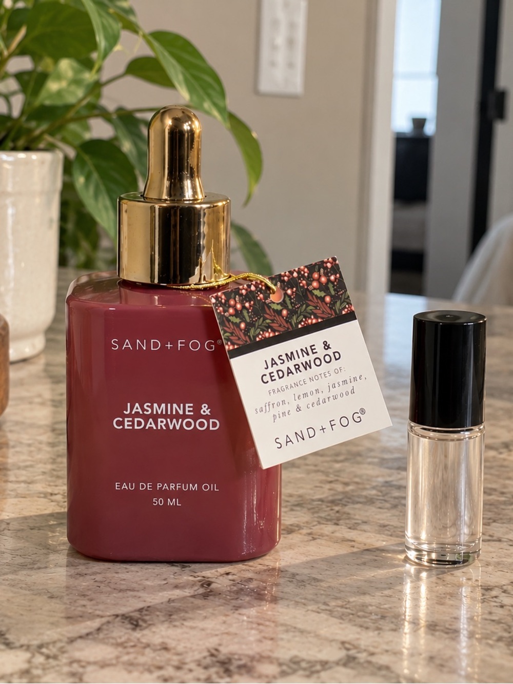 2mL rollerball Sand + Fog Jasmine & Cedarwood Body Oil